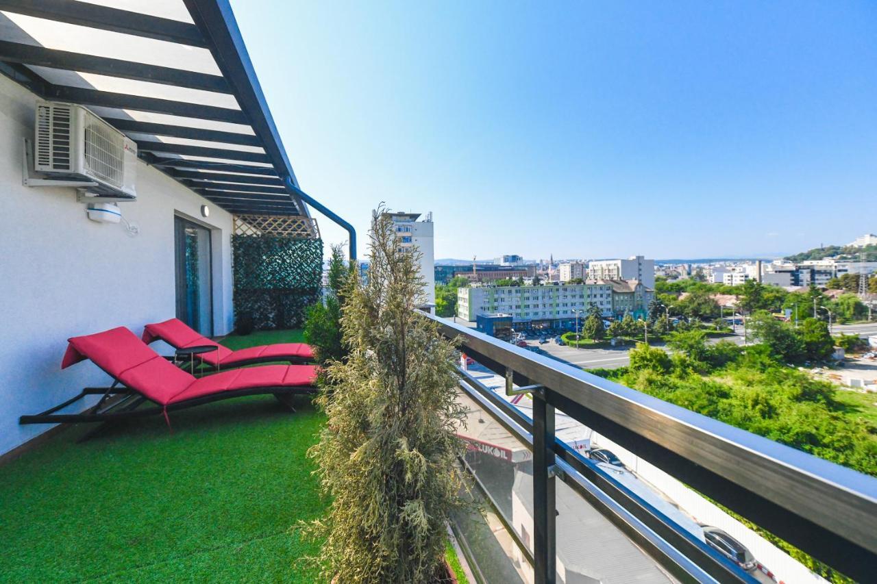 Panoramic Apartment With Terrace Клуж-Напока Экстерьер фото